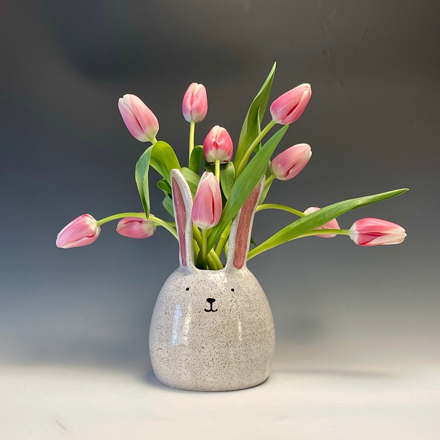 Happy Bunny Vase, chubby