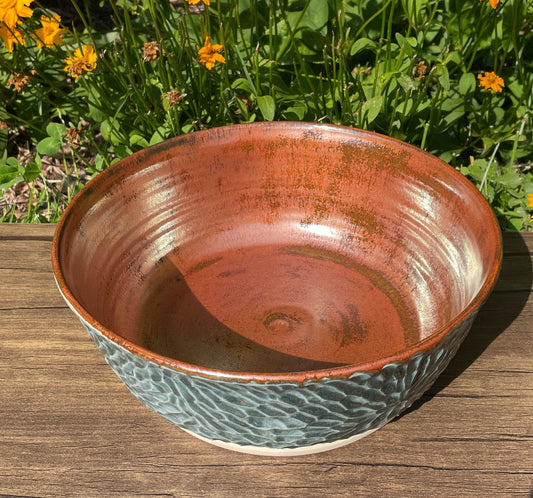 Copper & Blue Bowl-Large