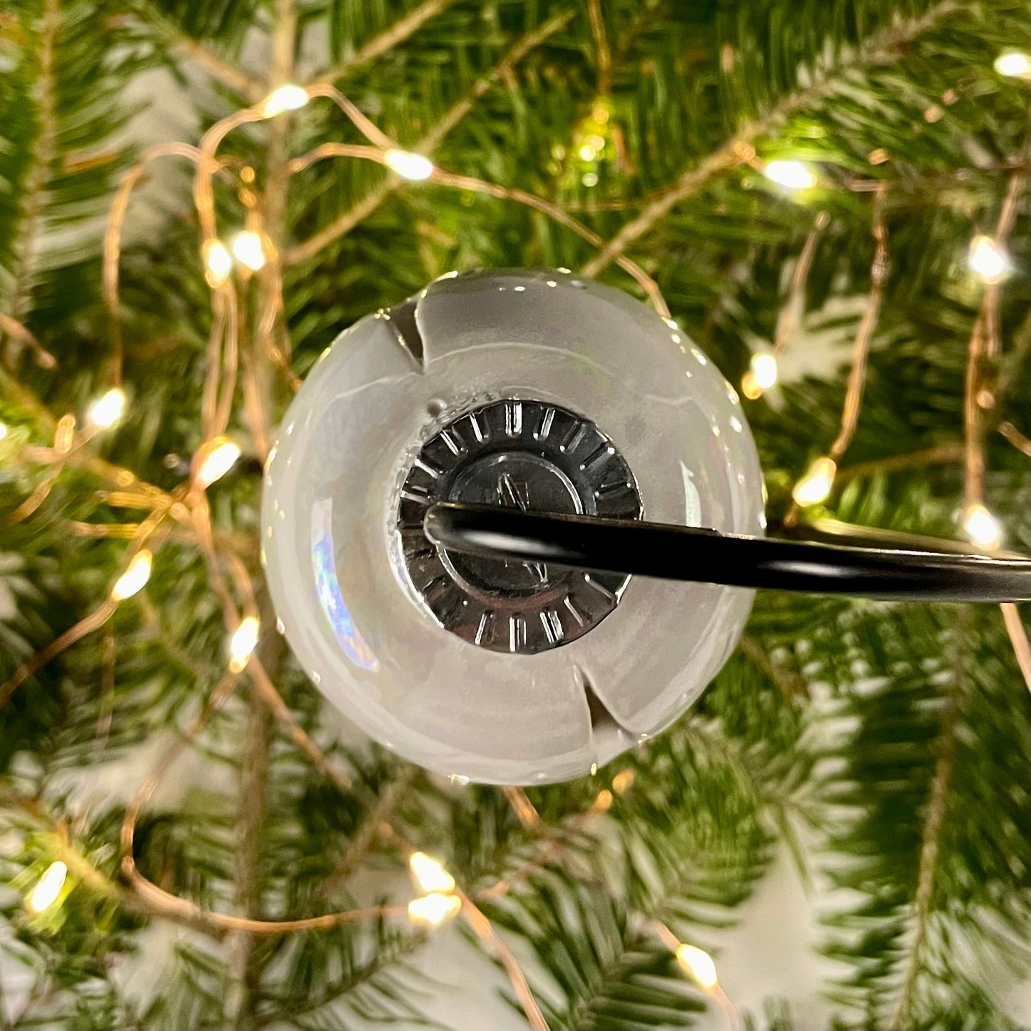 Porcelain Pierced Star Bauble