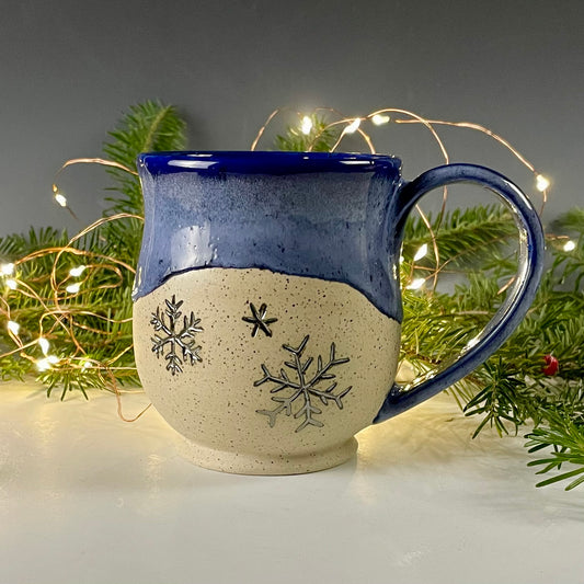 Snowflake Mug Blue