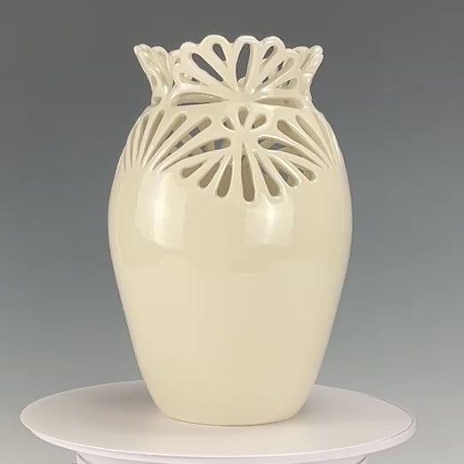 Pierced Porcelain Vase