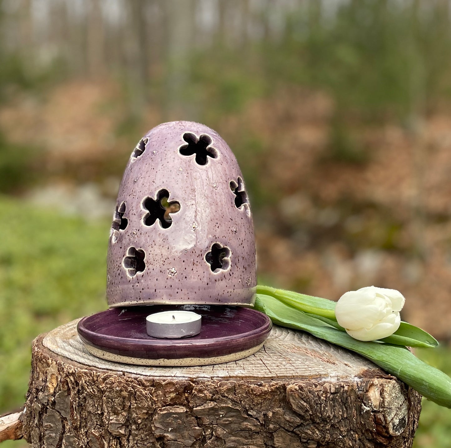 Purple Easter Egg Luminary