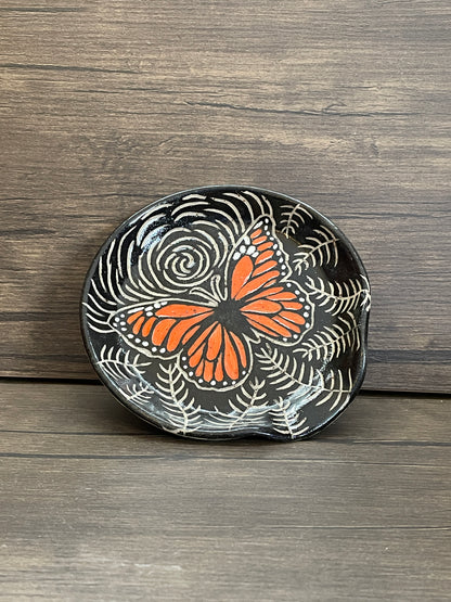 Butterfly Spoonrest Sgraffito